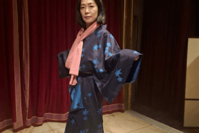 丹前でニュー着物スタイル